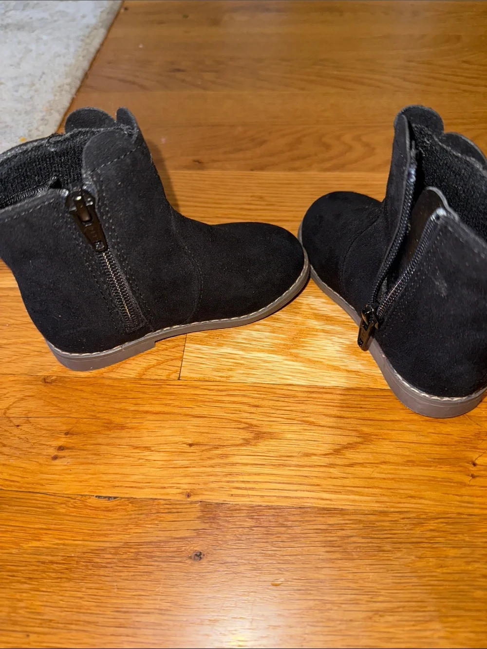 Baby Gap Black Suede-Look Pull-On Boots size 5
